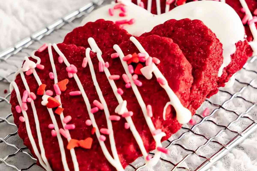 Love in Every Bite: Red Shortbread Cookie Magic