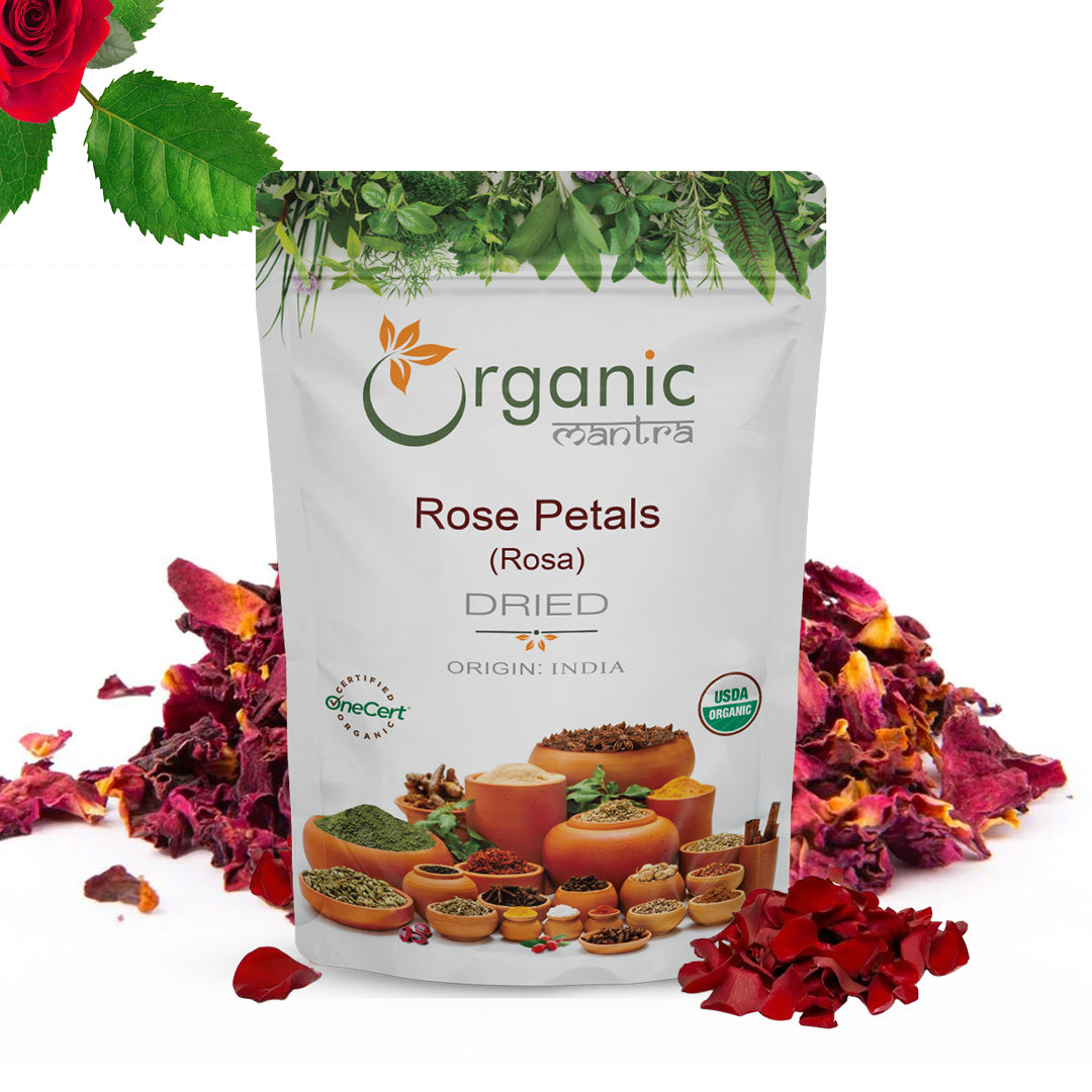 Buy Organic Dried Rose Petals Online | Canada & USA | Organicmantra ...